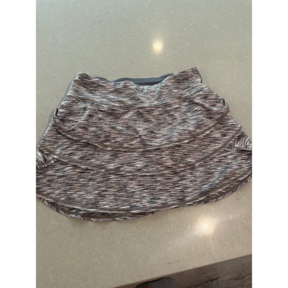 Ideology‎ Women's Active Skort Athletic Skirt Running Tennis Gray Space Dye S